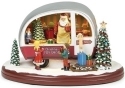 Roman Holidays 133422 LED Musical Rotating Santa Trailer - No Free Ship