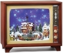 Roman Holidays 133429N LED Musical TV Train in Village With Snowfall - No Free Ship