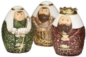 Roman Holidays 133531 Nesting Nativity Set of 9 Gold Leaf Finish