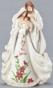 Roman Holidays 133604 Holy Family With Poinsettias Figurine