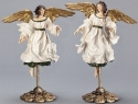 Roman Holidays 133689 Angel on Pedestal Figurines Set of 2 - No Free Ship