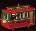 Roman Holidays 133811 LED Trolley With Santa Bear Ornament