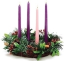Roman Holidays 133832 Pine and Fruit Wreath Candle Holder