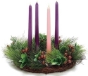 Roman Holidays 133833 Pine and Berries Wreath Candle Holder