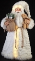 Roman Holidays 133850 LED Fabric Santa Gold and Silver