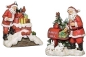 Roman Holidays 134034 Santa Figurines Set of 2 Mailbox and Roof Chimney