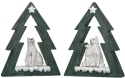 Roman Holidays 134124 Fox and Bear In Tree Set of 2 Figurines