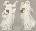 Roman Holidays 134160 Santa Figurine With Gold Dots 2 Piece Set