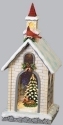 Roman Holidays 134163 LED Musical Church and Cardinal Figurine - No Free Ship