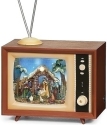 Roman Holidays 134165N LED Musical TV With Nativity Scene