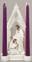 Roman Holidays 134179 Holy Family Silver Dot Candle Holder Figurine