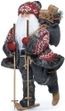 Roman Holidays 134183 Santa On Skis With Red Sweater