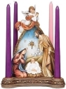 Roman Holidays 134223 Advent Angel Over Holy Family Candle Holder Figurine