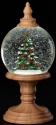 Roman Holidays 134309 LED Swirl Dome With Tree On Pedestal