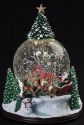 Roman Holidays 134364 120MM Musical LED Swirl Cabin & Treetop Glitterdome