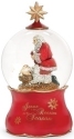 Roman Holidays 134421 100MM Musical Santa Dome Glitterdome