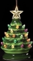 Roman Holidays 134658 LED Vintage Green Tree With Colored Bulbs Ornament