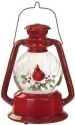 Roman Holidays 134732 100MM Cardinal and Snowflakes Musical Lantern Glitterdome