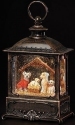 Roman Holidays 134742N LED Swirl Dog Creche Lantern Nativity