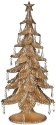 Roman Holidays 134783 Golden Christmas Tree With Star and Crystal Drops - No Free Ship