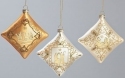 Roman Holidays 134813 Set of 3 Glass Nativity Ornaments