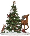 Roman Holidays 134833 Animals Around Christmas Tree Figurine