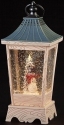 Roman Holidays 134859 LED Swirl Wooden Lantern with Snowman