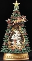 Roman Holidays 134882 LED Swirl Village Tree With Church Figurine - No Free Ship