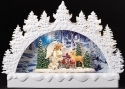 Roman Holidays 134885N LED Swirl Arch With Angel and Animals