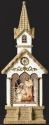 Roman Holidays 134886N LED Swirl White and Gold Church With Holy Family