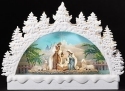 Roman Holidays 134911N LED Swirl Arch With Nativity Scene