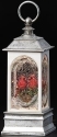 Roman Holidays 134997N LED Swirl Pewter Lantern With Cardinals