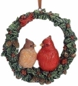 Roman Holidays 135078 Pair of Cardinals in Wreath Ornament