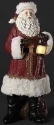 Roman Holidays 135082 LED Gold Accented Red Santa With Lamp - No Free Ship