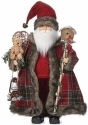 Roman Holidays 135089 Red Jacket Santa With Cardinal and Birdhouse