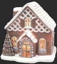 Roman Holidays 135097 LED Lattice Design Gingerbread House Figurine