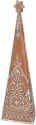 Roman Holidays 135098 Gingerbread Tree With White Trim Set of 2