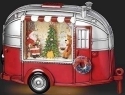 Roman Holidays 135142N LED Swirl Camper With Santa and Reindeer
