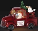 Roman Holidays 135146 LED Swirl Truck With Gnomes in Back