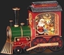 Roman Holidays 135153 LED Swirl Train Engine With Santa and Deer