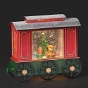 Roman Holidays 135154N LED Swirl Train Car With Bear and Xmas Tree