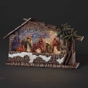 Roman Holidays 135162N LED Swirl Nativity Scene in Stable