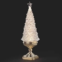 Roman Holidays 135165 LED Swirl Tree on Gold Pedestal