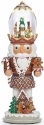 Roman Holidays 135190 LED Musical Rotating Gingerbread Nutcracker Figurine - No Free Ship