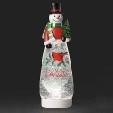 Roman Holidays 135203 LED Swirl Cardinal and Snowman