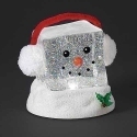 Roman Holidays 135210N LED Swirl Ice Cube Snowman In Ear Muffs