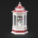 Roman Holidays 135212 LED Swirl Gazebo With Snowman Carolers