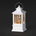 Roman Holidays 135235N LED Swirl White Lantern With Deer and Owl
