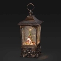 Roman Holidays 135239N LED Musical Swirl Lantern With Santa