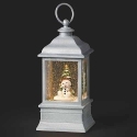 Roman Holidays 135265N LED Swirl Lanten with Snowman